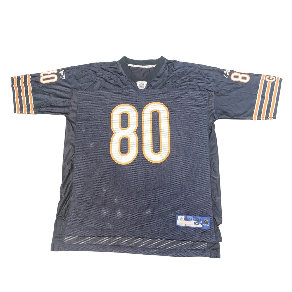 VINTAGE‎ Chicago Bears Jersey Mens XL Bernard Berrian #80 Reebok On Field